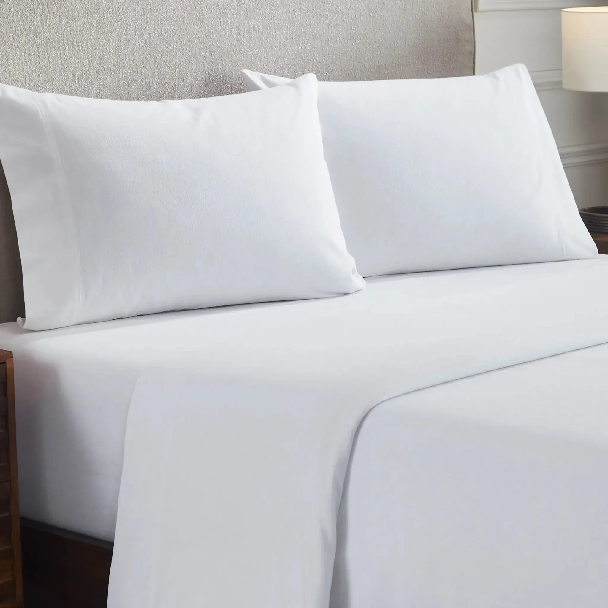 Cotton Flannel Pillowcases Soft Fuzzy Set of 2