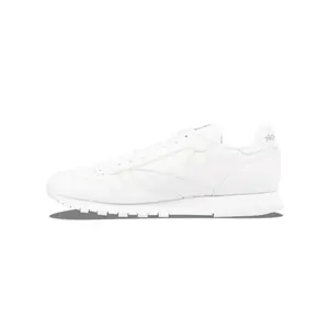 Reebok Classic Leather Men's Training Sneakers, White Color, Closed Design, Ideal for Running and Walking