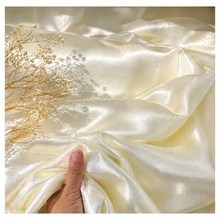 slim fit dress slacks Gold Beaded Lace Fabric – Gala Textile main image 1
