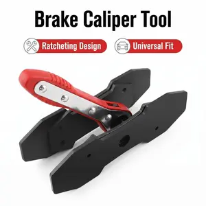 Ratchet Brake Caliper Press Tool, Professional Brake Piston Compressor for Car Repair, Save Time & Effort on Brake Pad Replacement