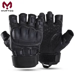 MVPTOO Fingerless Gloves for Tactical Hrad Shell Half Finger Gloves Shooting Working Riding Outdoor Protective Gear Sports Gloves