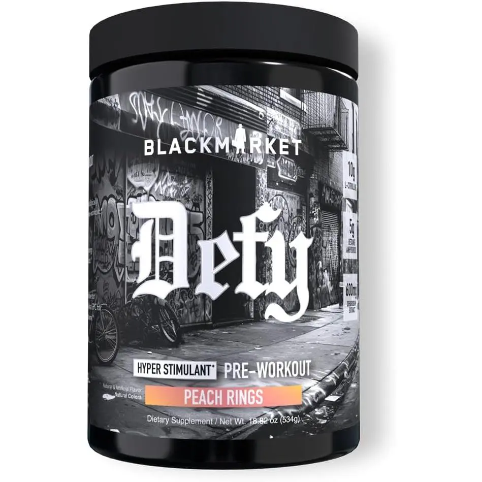 BlackMarket Labs DEFY Hyper-Stimulant Pre-Workout -40/20 Servings