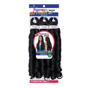 3X French Curl 22" Braiding Hair Extensions by Freetress Braid Collection