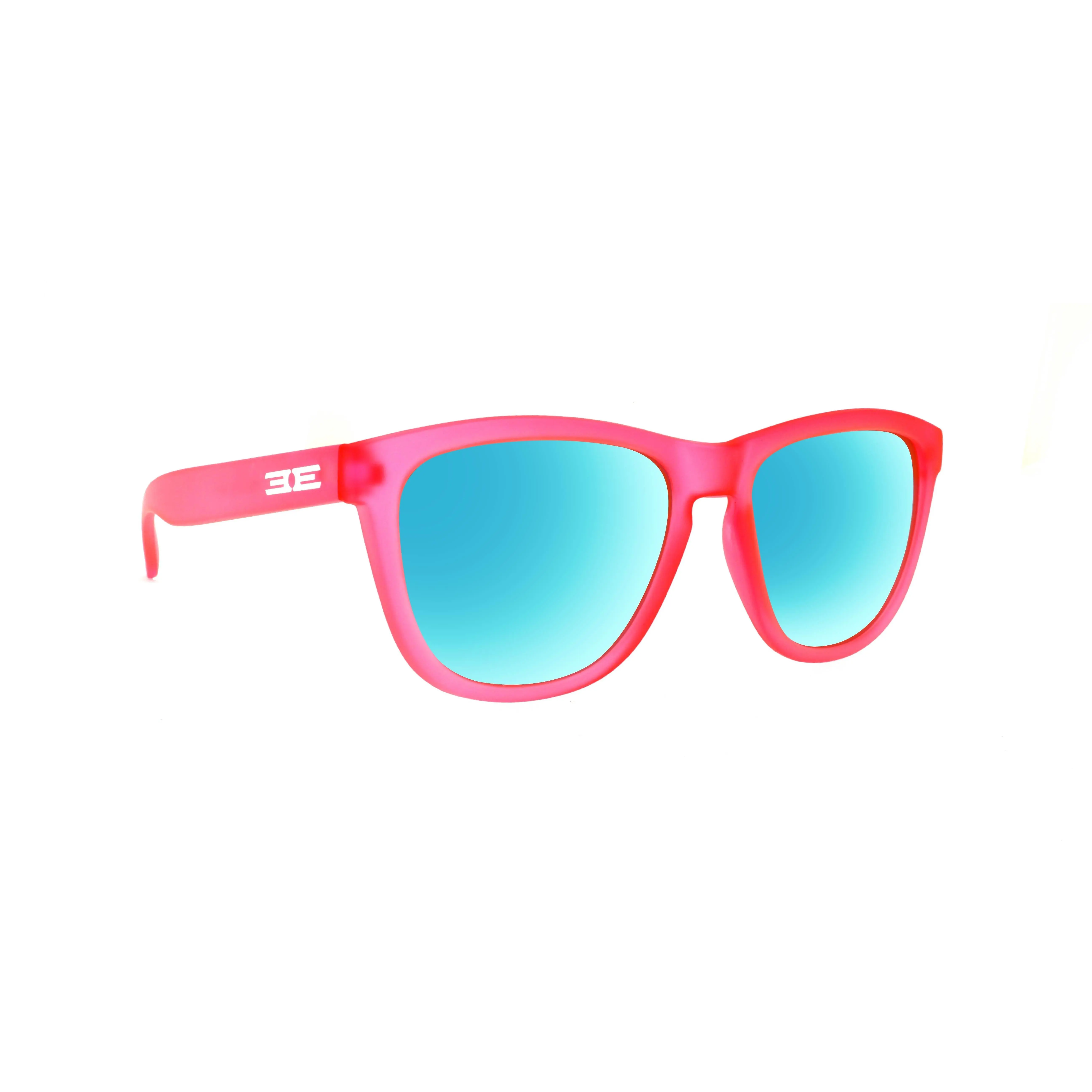 Epoch Eyewear Vibe Ecstasy Polarized Sunglasses – Pink Frame Blue Mirror Lens