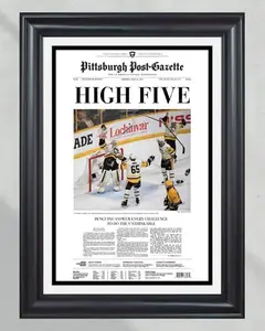 2017 Pittsburgh Penguins Stanley Cup Newspaper Poster Print - NO FRAME
