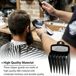 Professional Hair Cutting Comb Set, Precision Grooming Tools Kit, Includes 10 Combs Sizes 1.5mm to 13mm, Ideal for Barbers & Stylists