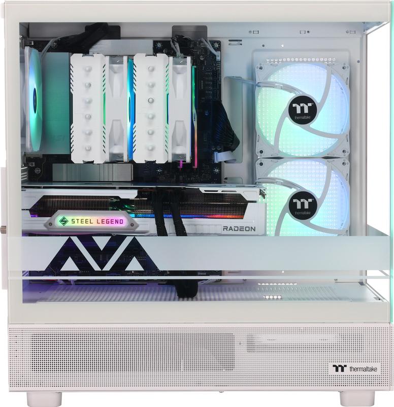 Ready-to-Ship: RYZEN 9600X RX w/WHITE 9070 XT GAMING PC
