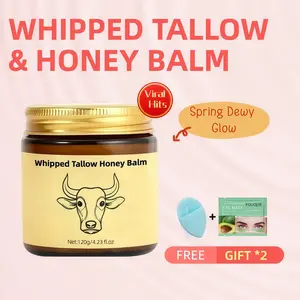 Whipped Tallow & Raw Honey Skin Salve – 100% Organic, Deeply Nourishing, & Sensitive Skin Friendly