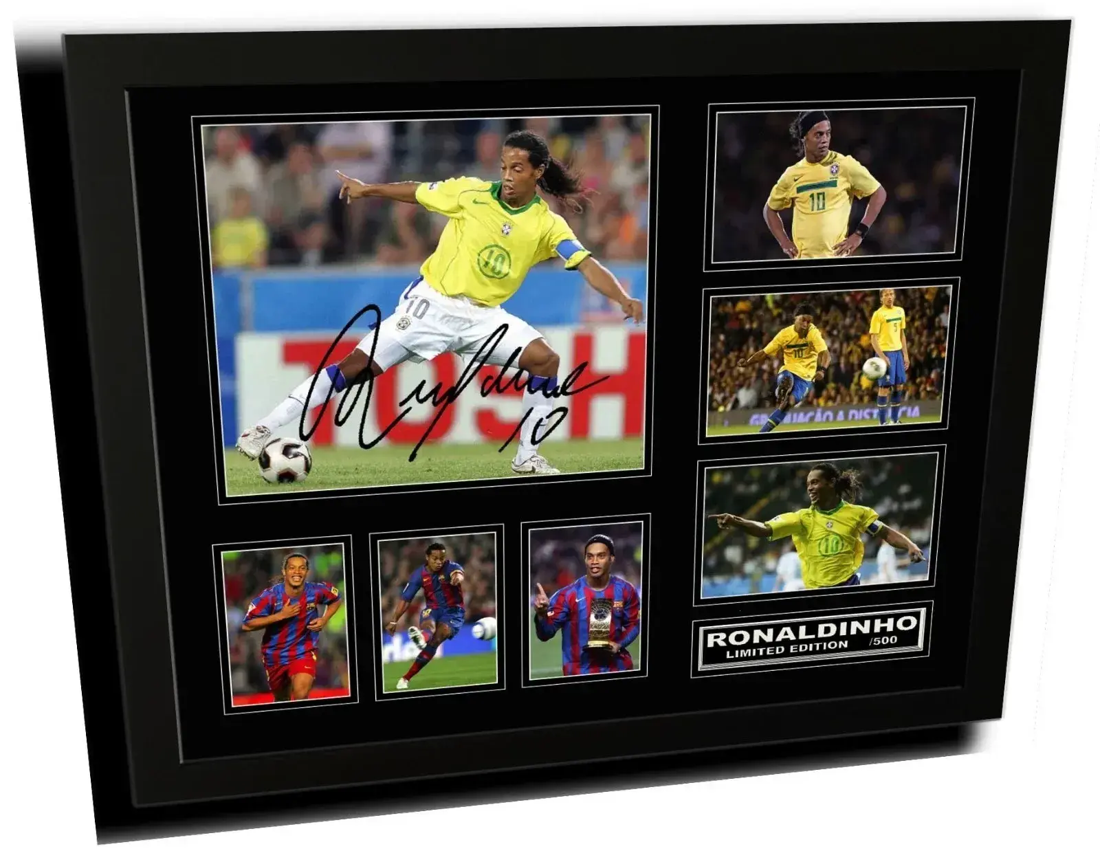 Ronaldinho Poster Signed Limited Edition, Gift For Fans ( Unframed - Print Only )