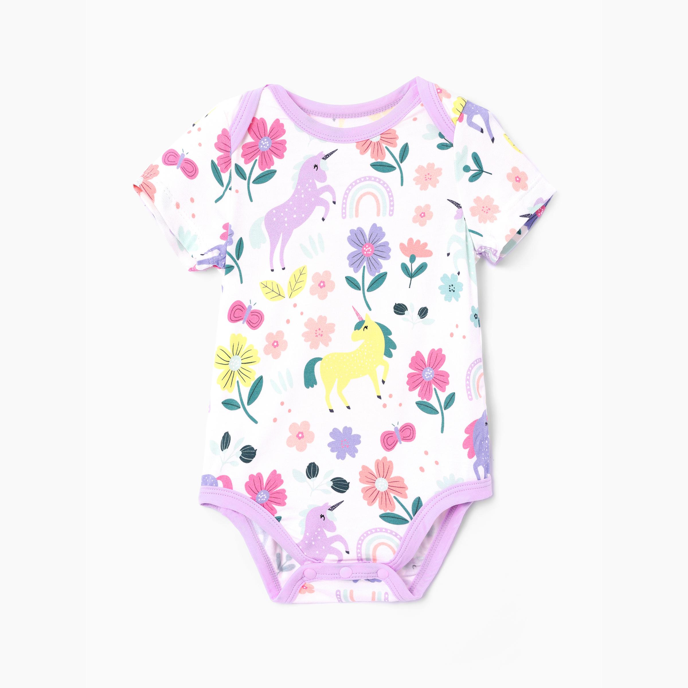 PATPAT Baby Bodysuits - Soft Viscose Made from Bamboo - Two Pack&Three pack Long Sleeve Funny for Boys and Girls -Newborn Infant Toddler Clothes