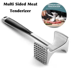 Meat Tenderizer Hammer with Comfortable-Grip Handle, Dual-side Mallet for Kitchen, Heavy Duty Pounder For Tenderizing Steak, Beef and Fish