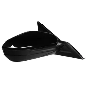 2016-2018 Honda Civic Glossy Black 5-Pin Power Adjustable & Heated Side Mirror - Passenger Side Only