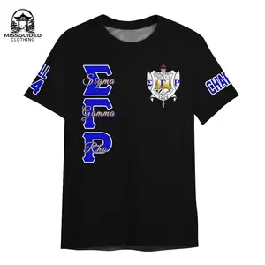 Ireishprint Sigma Gamma Rho Custom Chapter Shirt, Personalized Black Royal Blue 1922 Sorority Shirt