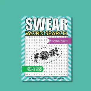 Swear Word Search: Swear Word Search Books For Adults Large Print Slang Curse Cussword Puzzles BOOKK