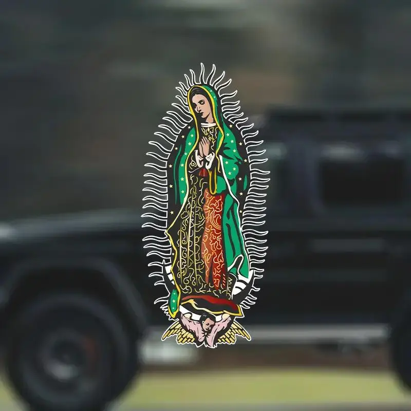 Car Sticker, Guadalupe Virgin Car Decal, Car Exterior Decoration Accessories for Car, Truck, SUV, Van, Car Accessories for Men and Women