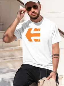 etnies 2026 new model Black/White Tee Stylish & Comfortable Loose Crew Neck Short Sleeve T-shirts Versatile On Trend Eye Catching Printed Graphic Casual Tee for Daily Wear Outings & Leisure