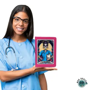 La Enfermera Tarot Card Journal for Nursing Grad Students - 5” x 7” Lined Notebook perfect for Lectures and Assignments shelf space