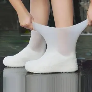 Silicone Waterproof Shoe Cover, 1 Pair Thickened Anti-Slip Protective Shoe Covers, Durable Shoe Accessories for Camping & Traveling, Thickened Rainproof
