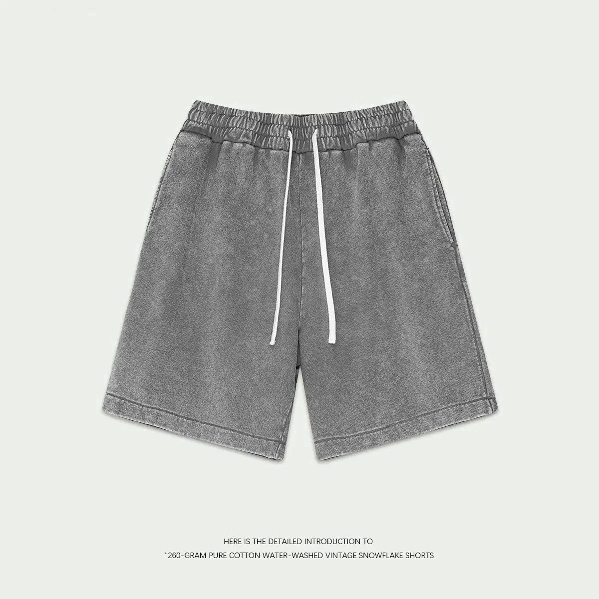 1PC gray shorts