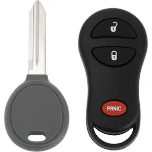 315MHz GQ43VT17T Keyless Entry Remote Ignition Transponder Key Fob for Dodge for Ram 1500 2500 3500 Pickup 2002-2005 64 Chip 3 Buttons