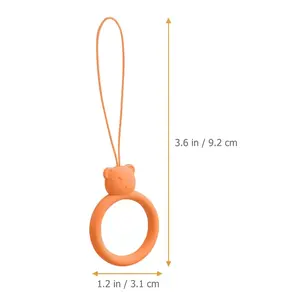 Silicone Phone Lanyard Wrist Strap, Anti-Loss Cell Phone Ring Holder for Hand, Universal Stretchy Phone Hand Strap for Walking and Shopping