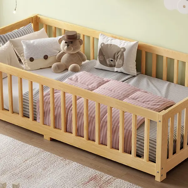 Floor to Ceiling Bed with Safety Barriers and Doors for Good Sleep and Space Management Enhances Bedroom Aesthetics Toddler Pod Beds Crib
