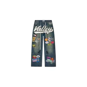 Vale Forever 1980s Blue Denim Carpenter Pants