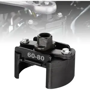 Adjustable Oil Filter Wrench Universal Tool 1/2'' Drive Cap Style Fits 60mm-80mm Spin-on Filters New Update for Mechanics & DIY Enthusiasts