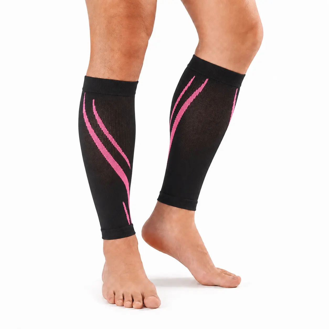 Isunie Calf Compression Sleeves 1/2 Pairs for Women & Men – Breathable, Sweat-Wicking Compression for Calf Support, Running, Fitness, Skipping Rope, Volleyball, Summer Deal