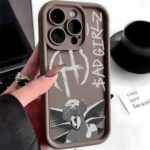 Sad Angel Girl Pattern  TPU mobile phone case applicable for iPhone 16ProMax 15 14 13 12 11 Plus cases durable shockproof protection urban sophisticated phone case cute nic natalie reynolds mosnovo  protective case