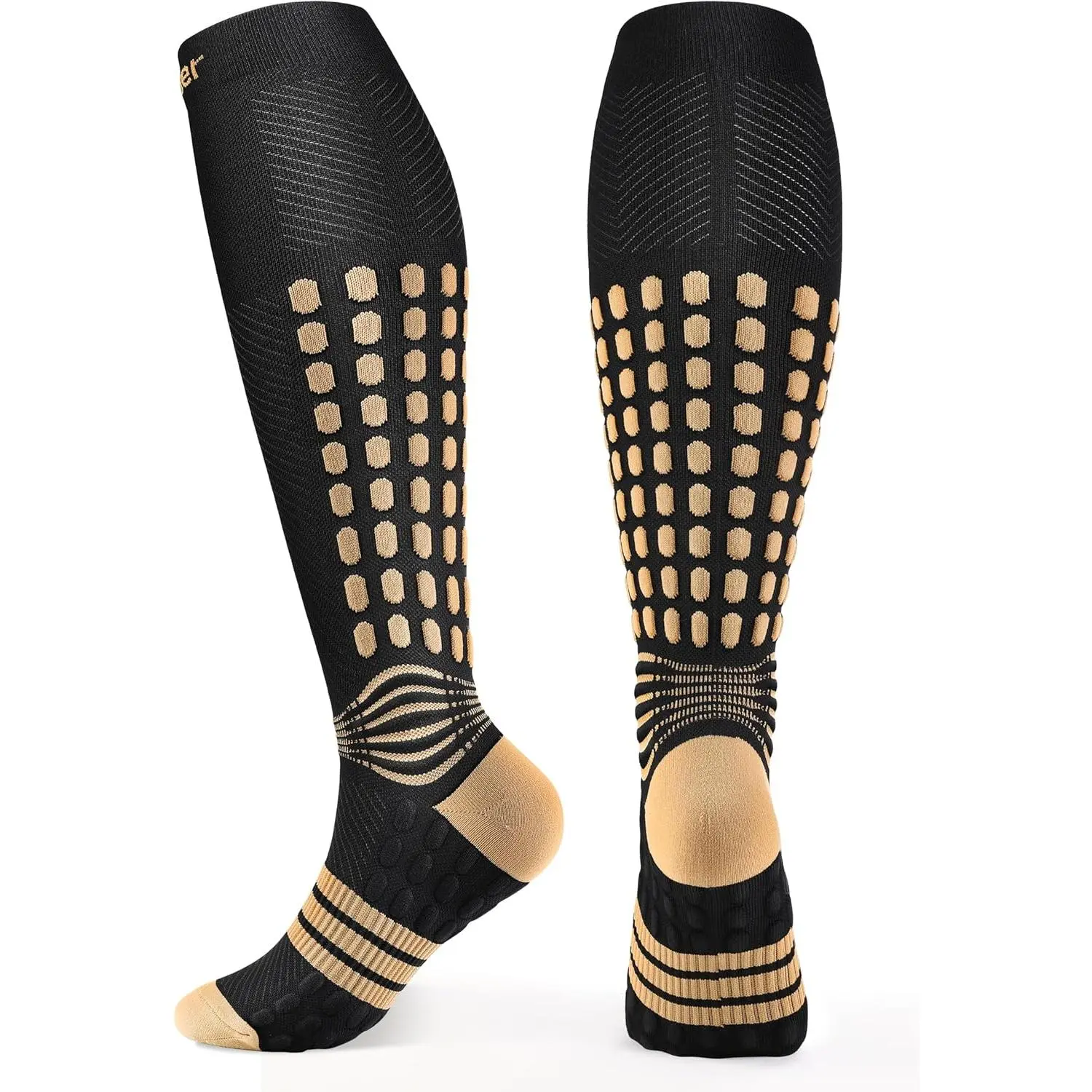 High Copper Compression Socks - Medical Graduated 20-30mmHg Socks with Patented Design for Pain Relief, Circulation Boost, Increase Oxygen Flow, Sports Protection, Night Sleeping Use - 1 Pair for Nurses, Night Sleeping With It, Better Blood Circulation, I