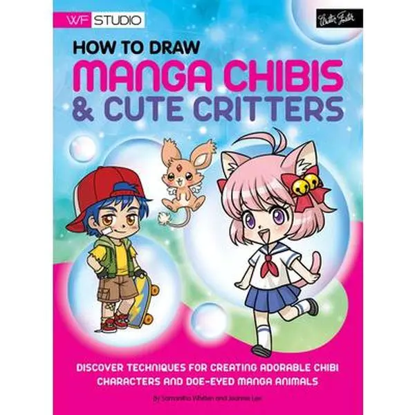 USED-How to Draw Manga Chibis & Cute Critters: Discover Techniques for Creating Adorable Chibi Characters and Doe-Eyed Manga Animals by Whitten, Samantha (Paperback)