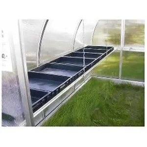 212 MAIN Heavy-Duty Regular Outdoor Shelf with Black Trays, Regular Shelf