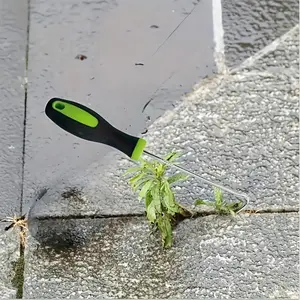 1 Pcs U-Shaped Fixing Pegs & Removal Hook, Galvanized Steel Stakes for Outdoor Landscaping, Weed Barrier, and Turf Anchoring