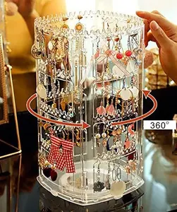 360 Rotating Stud Earring Display Stands and Hanging Jewelry Displays