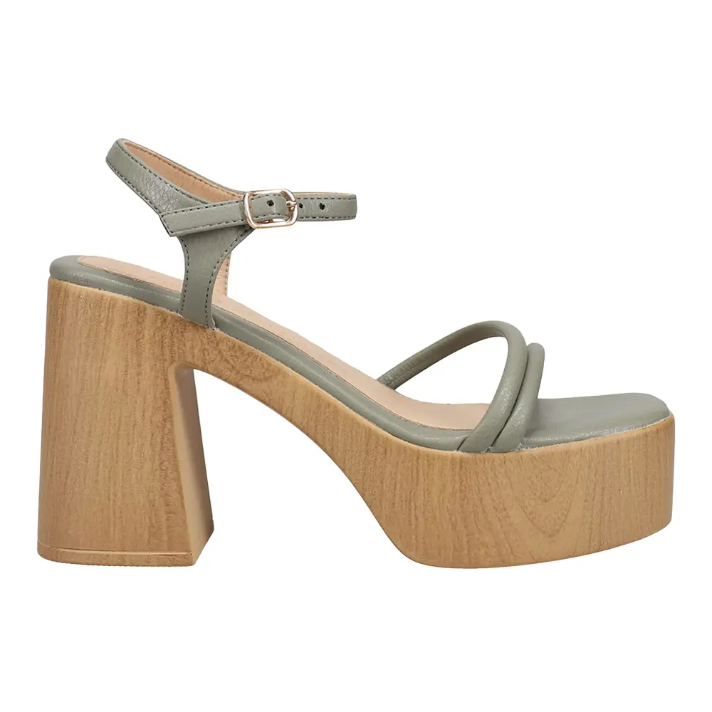 Chinese Laundry Womens Avianna Block Platform Ankle Strap Dress Dress Sandals High Heel 3" & Up - Green