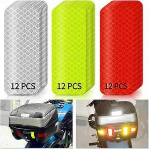 Nighttime safety warning reflective stickers, reflective stickers - suitable for cars, motorcycles, bicycles, etc., with reflective function, Automotive Car Accessories Decal