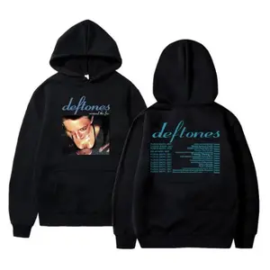 🎸[Graphic Hoodie]Deftones Around the Fur Album Cover Artwork Hoodie Vintage Rock Band Merch Pullover Unisex Alternative Metal Streetwear Fan Tour Date Design Y2K Grunge Aesthetic Oversized Sweatshirt Viral TikTok Hoodie Gift for Men Women Music Fans