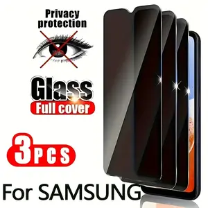 3-piece Privacy Protection Tempered Glass Screen Protector Cover, Suitable for Samsung A16,A17, A26  Easy to-install Phone Screen Protector Accessories