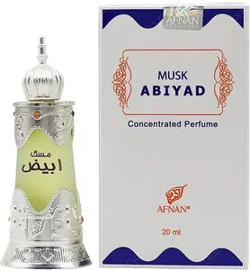 AFNAN ABIYAD MUSK CONCENTRATED PERFUME OIL 20 ML UNISEX