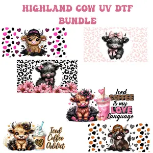 UV DTF Transfer Bundle-  Highland Cow bundle