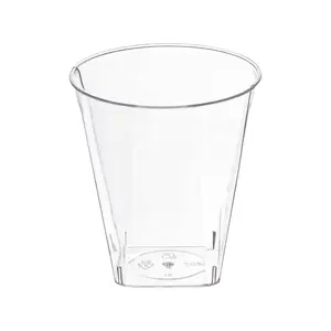 Clear Square Bottom Disposable Plastic Shot Cups (2 oz. )