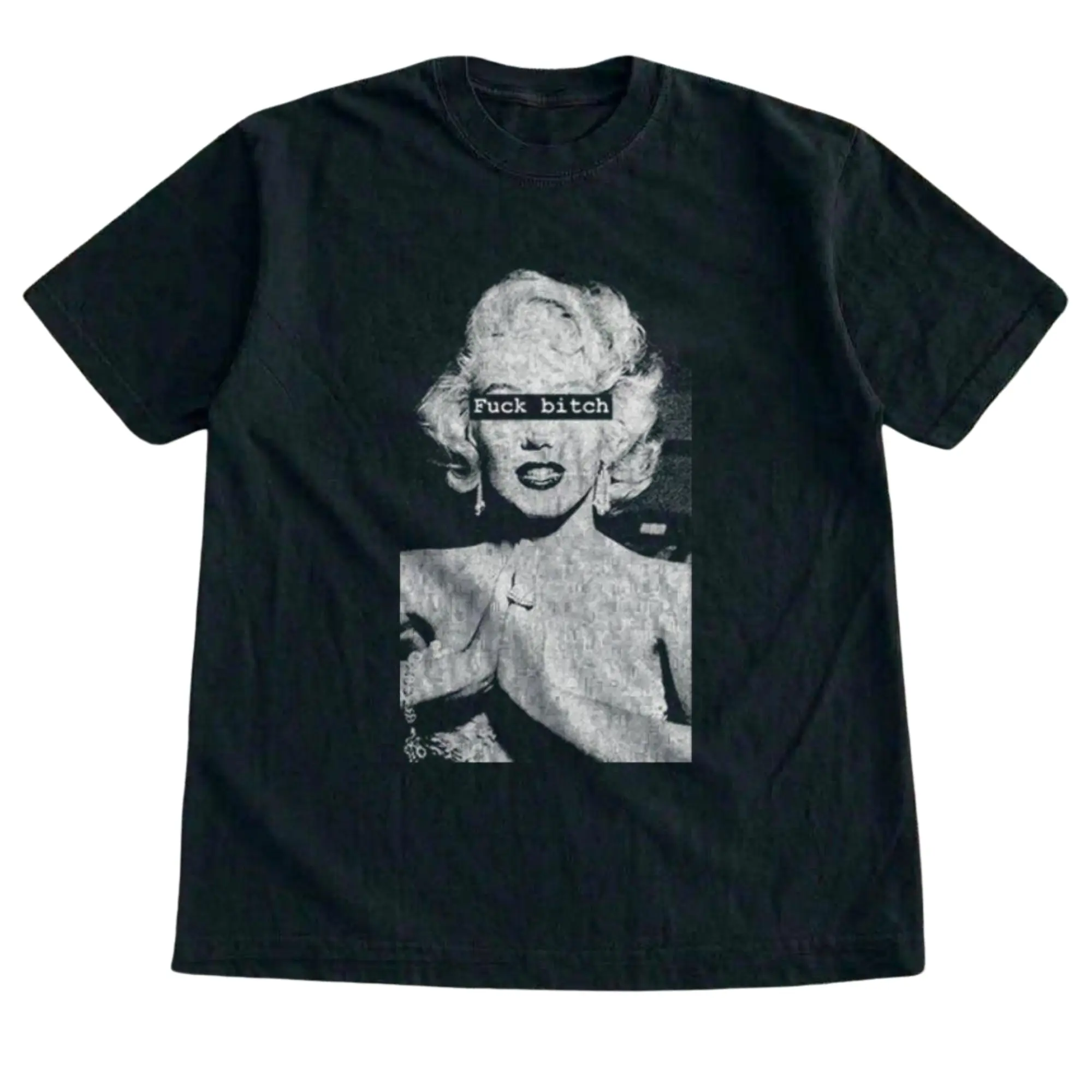 The Vintage Blonde Bombshell Shirt, Y2K Pop Culture T-Shirt, Retro Grunge Photo Graphic Tee, Gift for Men, Gift for Women, Crew Neck T-shirt, Trending T-shirt