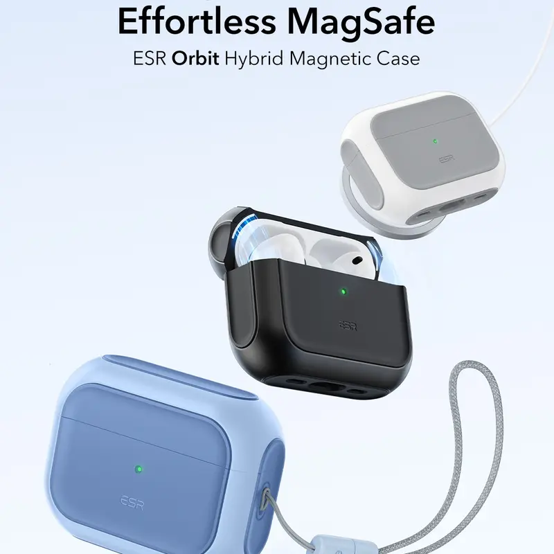 ESR for AirPods Pro 3 Case, Compatible with AirPods Pro 3rd Generation Case (2025), Compatible with MagSafe, Full Drop Protection Cover with Lanyard
