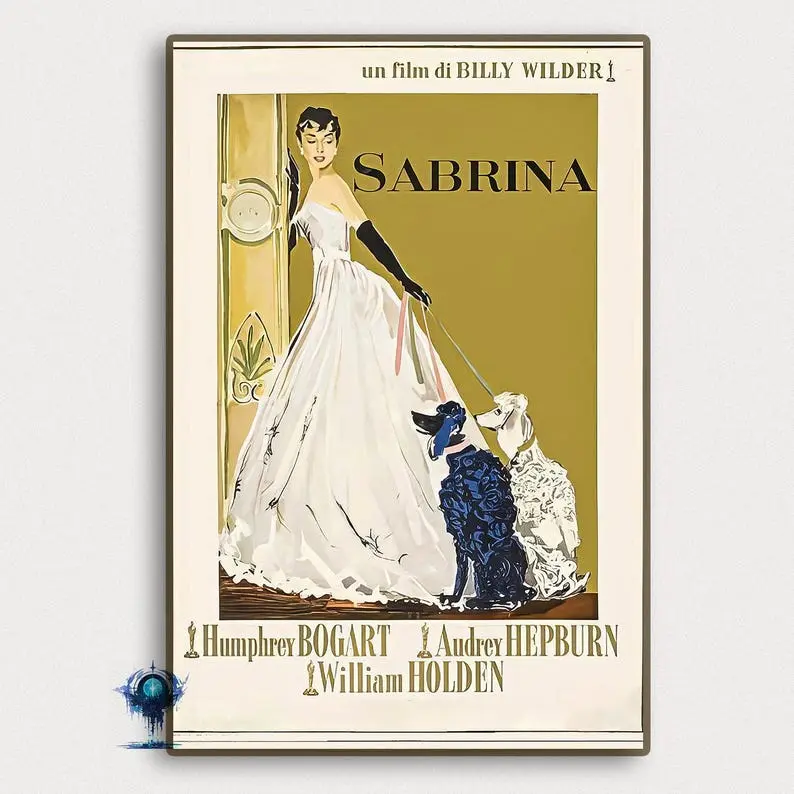 Sabrina Movie Poster: Vintage Classic Film Art Print