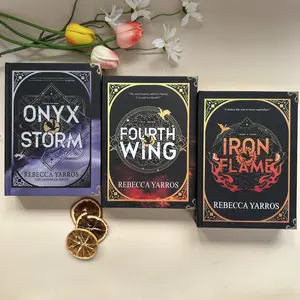 Rebecca Yarros Dragon Fantasy Series Set – Fourth Wing, Iron Flame & Onyx Storm | Hardcover Collector’s Edition Book Collection