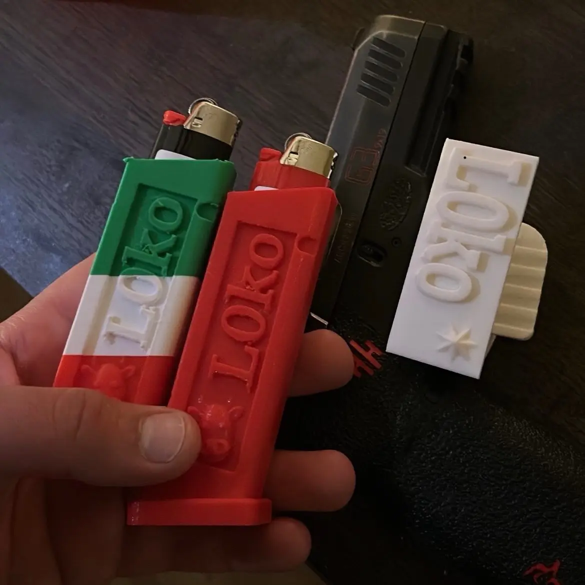 L0ko Lighter Case - Magazine-Inspired Tactical Aesthetic for BIC Lighters - Lightweight Durable Replica Accessory for Streetwear EDC or Display