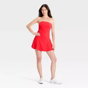 Women's Bandeau Active Dress - JoyLab Red XS