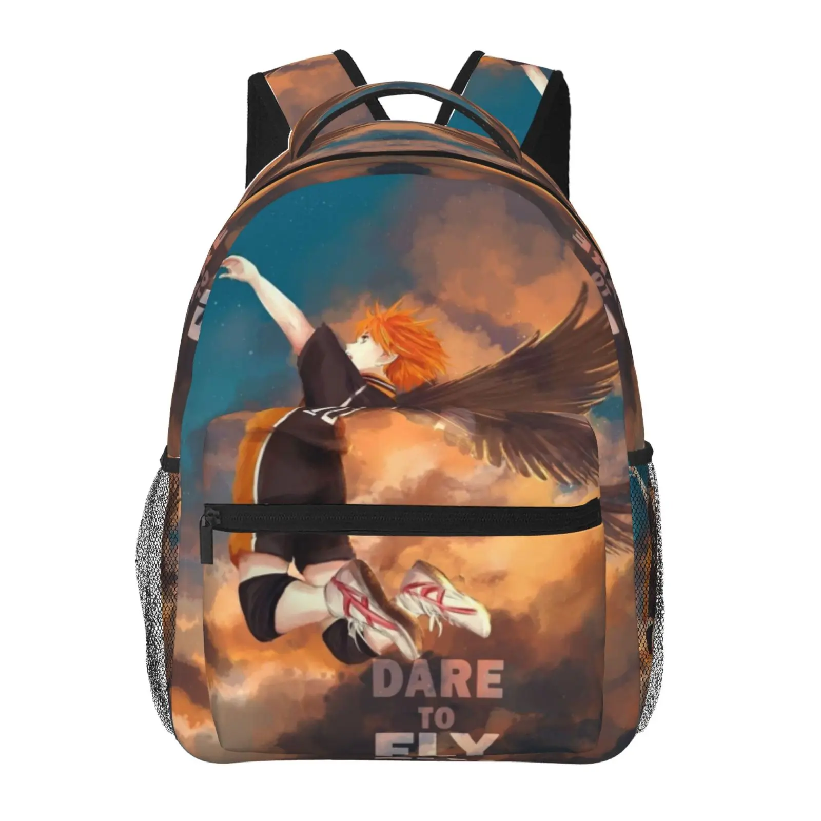 Haikyu!!Large Capacity Comic Adaptation Backpack Shockproof Laptop Bag Versatile Work Bag for Travel Business Daily Use Perfect Gift for Friends Kids Partners