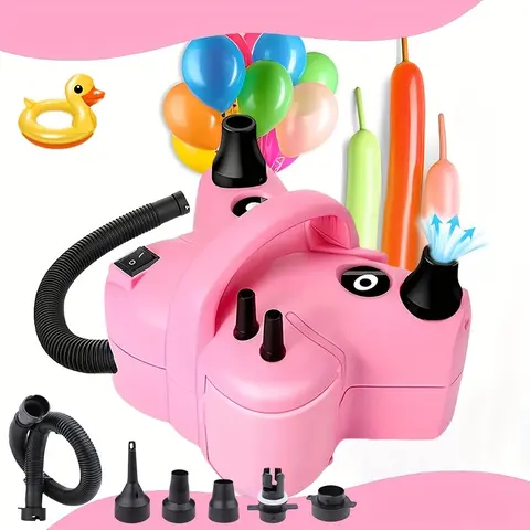 698PLUS multifunctional electric balloon inflator inflatable double-hole balloon machine electric balloon pump